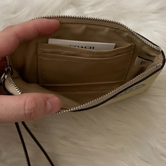 COACH Lemon Corner Zip Wristlet, Mini Skinny, Card Case SET of 3 - Picture 4 of 9